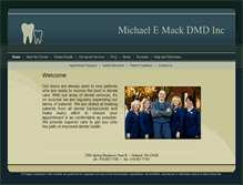 Tablet Screenshot of michaelmackdental.com